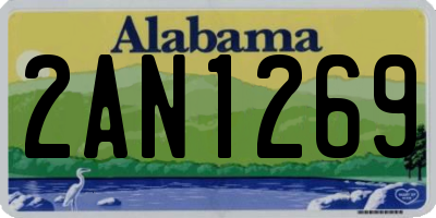 AL license plate 2AN1269
