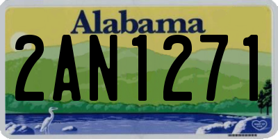 AL license plate 2AN1271