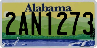 AL license plate 2AN1273