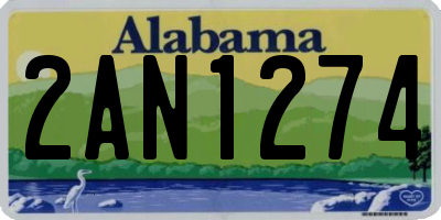 AL license plate 2AN1274