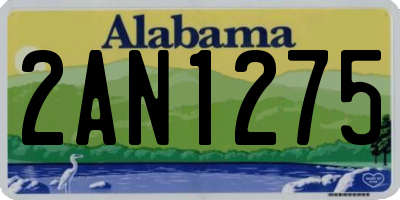 AL license plate 2AN1275