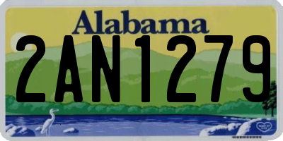 AL license plate 2AN1279