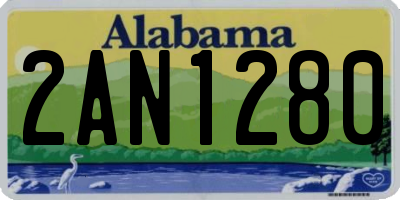 AL license plate 2AN1280