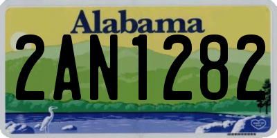 AL license plate 2AN1282