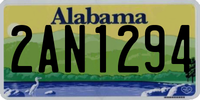AL license plate 2AN1294