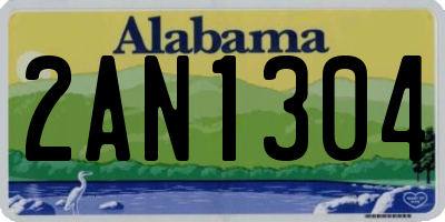 AL license plate 2AN1304