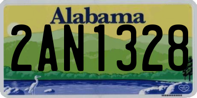 AL license plate 2AN1328