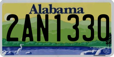 AL license plate 2AN1330