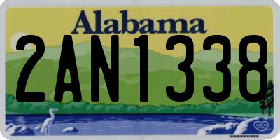 AL license plate 2AN1338