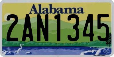 AL license plate 2AN1345