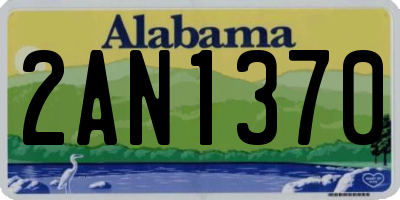 AL license plate 2AN1370