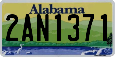 AL license plate 2AN1371