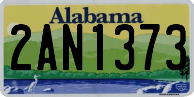 AL license plate 2AN1373
