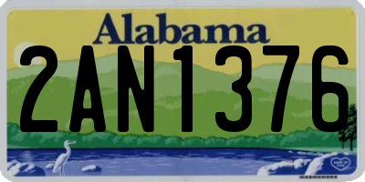 AL license plate 2AN1376