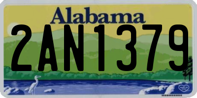 AL license plate 2AN1379