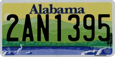 AL license plate 2AN1395