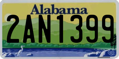 AL license plate 2AN1399
