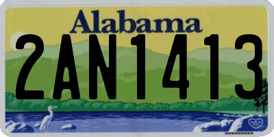 AL license plate 2AN1413