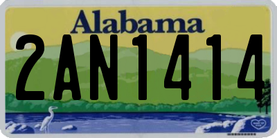 AL license plate 2AN1414