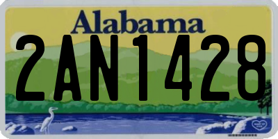 AL license plate 2AN1428