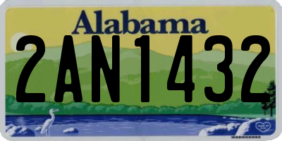AL license plate 2AN1432