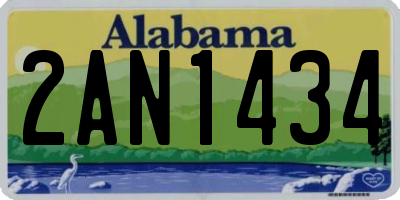 AL license plate 2AN1434