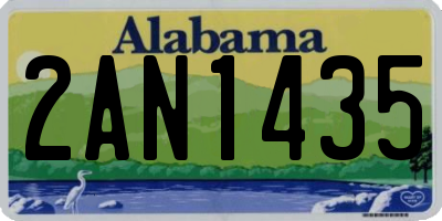 AL license plate 2AN1435