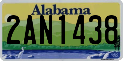 AL license plate 2AN1438