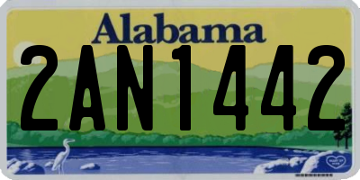AL license plate 2AN1442
