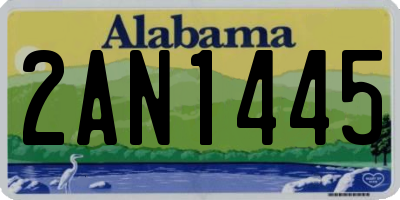 AL license plate 2AN1445