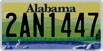 AL license plate 2AN1447