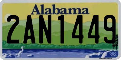 AL license plate 2AN1449