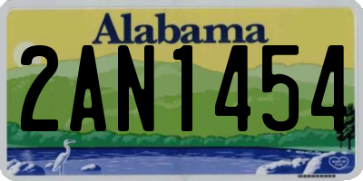 AL license plate 2AN1454