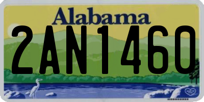 AL license plate 2AN1460