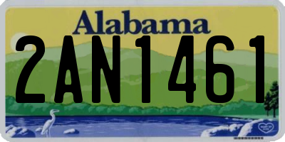 AL license plate 2AN1461