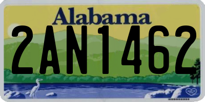 AL license plate 2AN1462