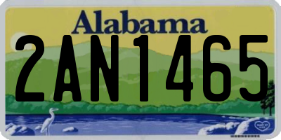 AL license plate 2AN1465