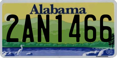 AL license plate 2AN1466