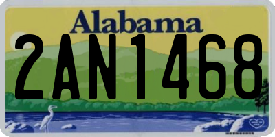 AL license plate 2AN1468