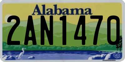 AL license plate 2AN1470