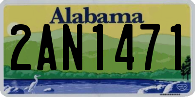 AL license plate 2AN1471