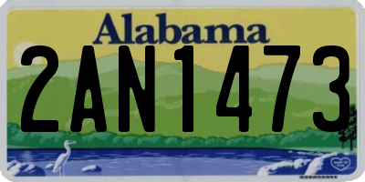 AL license plate 2AN1473