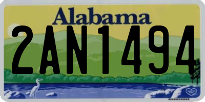 AL license plate 2AN1494
