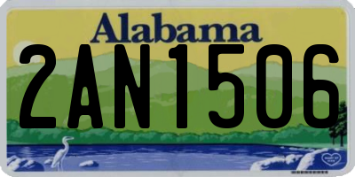 AL license plate 2AN1506
