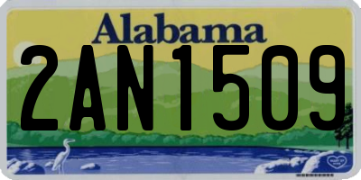 AL license plate 2AN1509