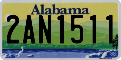 AL license plate 2AN1511