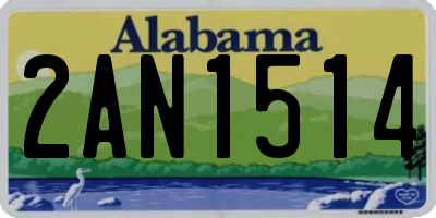 AL license plate 2AN1514