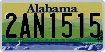 AL license plate 2AN1515