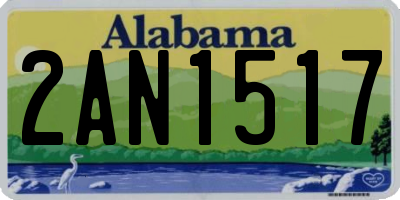 AL license plate 2AN1517