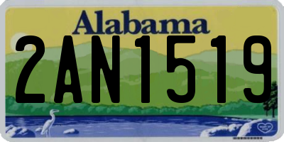 AL license plate 2AN1519